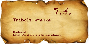 Tribolt Aranka névjegykártya